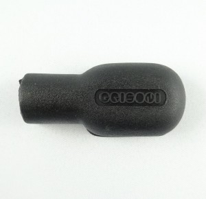 Osłona końcówki oczkowej, prosta czarna / 10-70mm²