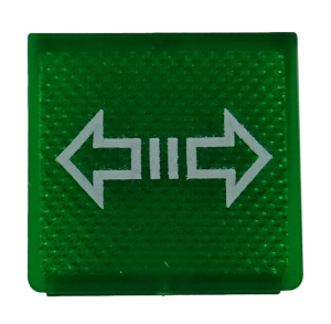 Kierunkowskazy II przyczepy - płytka podświetlana, zielona