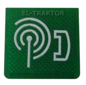 Sygnał GPS, telefon, antena, nadajnik - płytka podświetlana, zielona