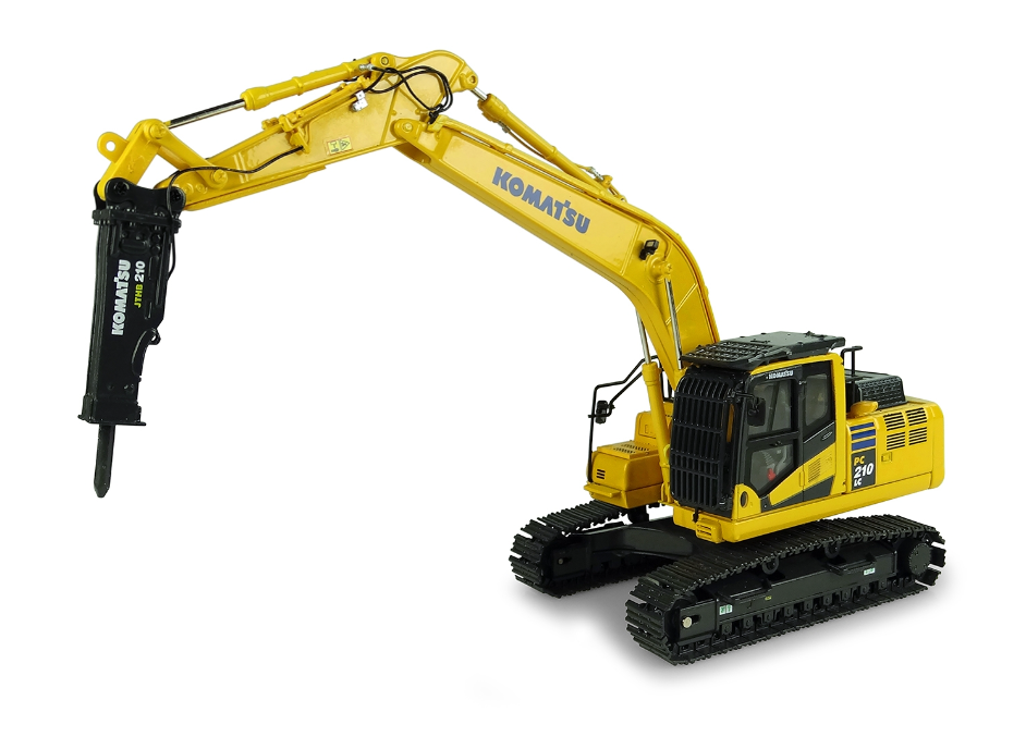 UH8140 Koparka gąsienicowa Komatsu PC210LC-11 z młotem udarowym - model w skali 1 50.png