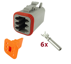 Gniazdo DT06-6S DEUTSCH / konektor 6-pinowy -komplet