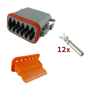 Gniazdo DT06-12S DEUTSCH / konektor 12-pinowy - komplet