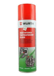 Smar miedziany CU800 bez silikonu, zabezpiecza przed korozją, 300ml / Würth 0893800