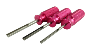 Zestaw narzędzi do demontażu styków DEUTSCH oraz Amphenol