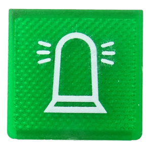 Światło ostrzegawcze tzw kogut - płytka podświetlana, zielona