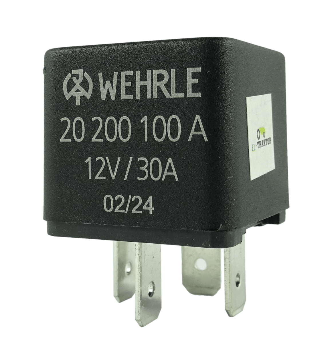 Przekaźnik zwierny WEHRLE WE20200100A 12V 30A 4-pin z uchwytem montażowym