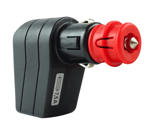 Kątowa wtyczka do gniazda zapalniczki / niemiecka