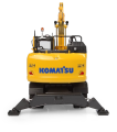 UH8163 koparka kołowa komatsu pw180-11 z łyżką i młotem - model w skali (6).png