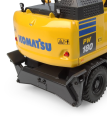 UH8163 koparka kołowa komatsu pw180-11 z łyżką i młotem - model w skali (7).png