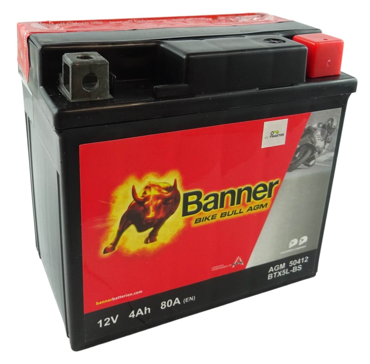 Akumulator motocyklowy Banner Bike Bull 4Ah 80A AGM 50412 BTX5L-BS