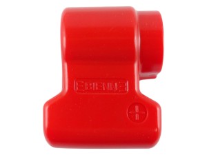Czerwona osłona klemy plusowej / lewa / plastyczna guma
