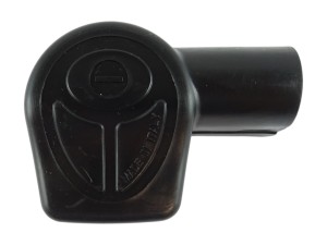 Osłona klemy minusowej, kątowa Prawa / czarna / 10-50mm²