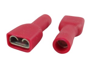 Złączka kablowa żeńska 6,3mm czerwona 0,5-1,5 mm² /  w pełnej izolacji / Würth