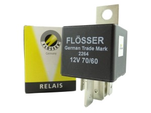 Przełączający przekaźnik wysokoprądowy 12V 70/60A, 5-pin / Flosser