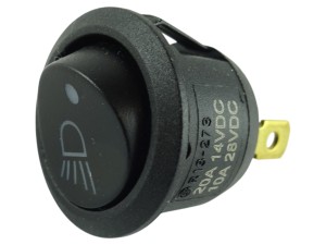 Włącznik kołyskowy ON-OFF 20A 14V DC z podświetleniem LED - ozn. świateł tył