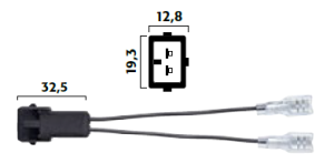 Adapter klaksonu – uniwersalne wsuwki na złącze Peugeot / Flösser