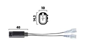 Adapter klaksonu – z uniwersalnych wsuwek na złącze BMW / Flösser