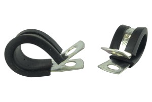 Opaska zaciskowa 14mm metalowo-gumowa / obejma do rur, kabli