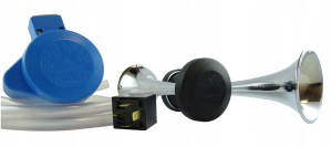 Klakson pneumatyczny 12V dwutonowy + przekaźnik / Marco Italy