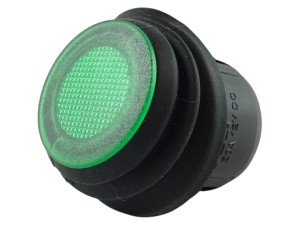 Przełącznik kołyskowy 20A 12V Off-On 4-pin zielony / SCI R13-244