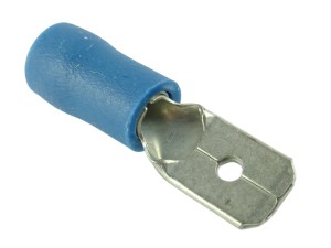 Końcówka męska izolowana 6,3mm / konektor płaski, wsuwka