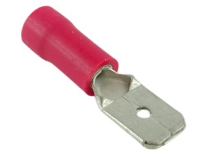 Końcówka męska izolowana 6,3mm / konektor płaski, wsuwka / Würth