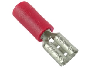 Końcówka żeńska izolowana 4,8 mm / konektor płaski / Herth+Buss