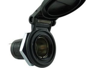 Gniazdo DIN 2-pinowe 12–24V zamykane klapką, wkręcane / motocykle BMW