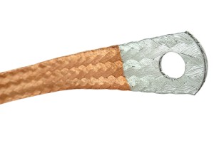 Przewód masowy 300mm 21,2mm² M10 / taśma uziemiająca silnika, plecionka