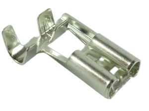 Złączka kątowa żeńska 6,3mm  / na kabel 1,5-2,5mm2