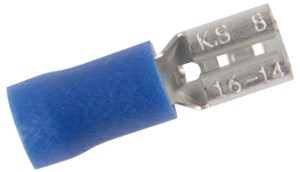 Złączka żeńska 4,8 mm 1,5–2,5 mm² w izolacji niebieskiej / HERTH+BUSS 