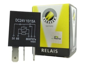 Przekaźnik przełączający 24V 10/15A z rezystorem (opornikiem) / Flosser