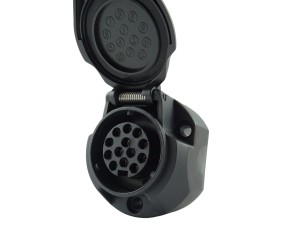 Gniazdo elektryczne przyczepy 13 pin 12V / DIN ISO / Herth+Buss