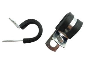 Opaska zaciskowa 12,7mm metalowo-gumowa / obejma do rur, kabli