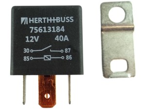 Przekaźnik z opornikiem 12V 40A 4-pin / Herth+Buss 75613184