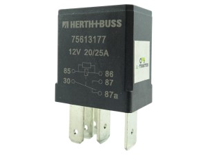Przekaźnik przełączający 12V 20/25A 5-pin z opornikiem / Przekaźnik przełączny Herth+Buss