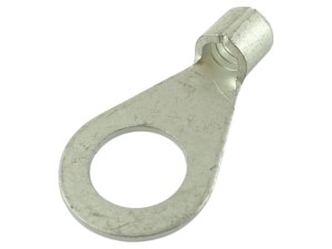 Końcówka oczkowa M8, zaciskana na przewód 4-6mm², cynowana