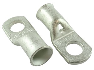 Końcówka oczkowa M10, zaciskana na przewód 50mm², cynowana