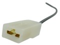 Konektor płaski żeński 6,3 mm w obudowie 1-pinowej