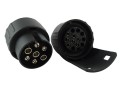 Adapter 7 PIN na 13 PIN 12V do przyczepy – widok z przodu i od strony gniazda.