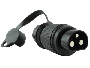Wtyczka zasilająca 3-pin DIN 9680 6–24 V z nakrętką / Herth+buss