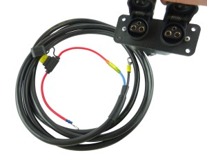 Kabel zasilający do ciągnika 3 m z podwójnym gniazdem 3-pin