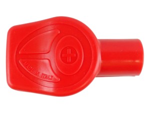 Osłona prosta na klemę plusową / czerwona / do przewodów o przekroju 35 - 120 mm²