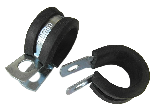 obejma metalowo-gumowa fi 19mm