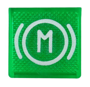 Retarder, zwalniacz, hamowanie silnika - płytka podświetlana, zielona