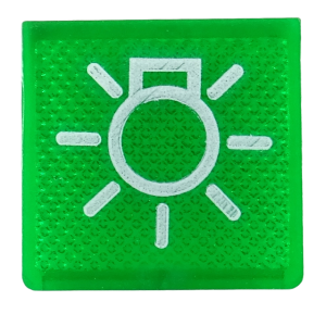 Światło postojowe - płytka podświetlana zielona