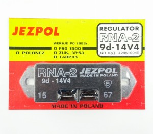 Regulator napięcia Jezpol RNA-2 / Polonez, FSO 1500, Łada, Nysa, Żuk, Tarpan, Ursus