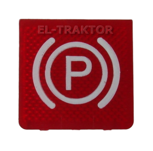 Hamulec ręczny - płytka podświetlana, czerwona