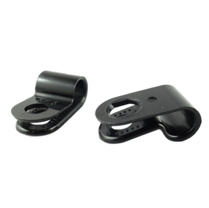 Opaska kablowa 4,8mm czarna / uchwyt, obejma