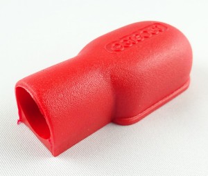 Osłona końcówki oczkowej, prosta czerwona / 10-70mm²